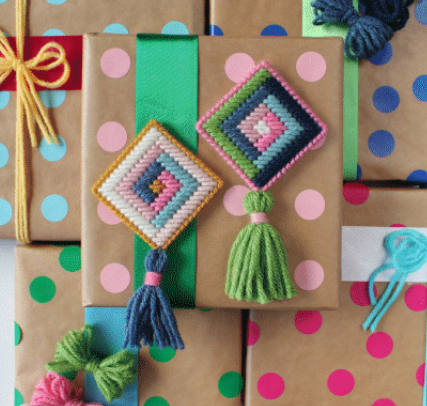 Diamond Needlepoint Ornament