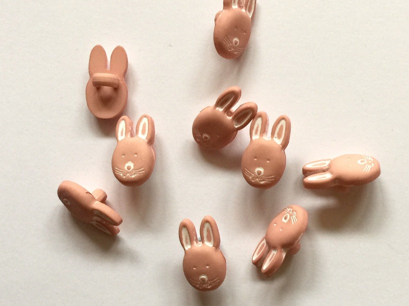 Matte Rabbit Buttons (15mm)