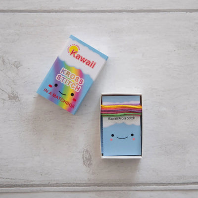 Kawaii Rainbow Arc Mini Cross Stitch Kit