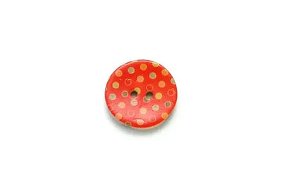 Coconut Polka Dot Buttons (23mm)