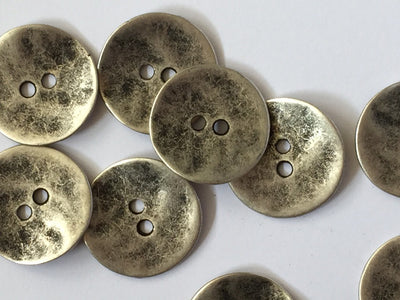 Metal Buttons with Uneven Surface (22mm)