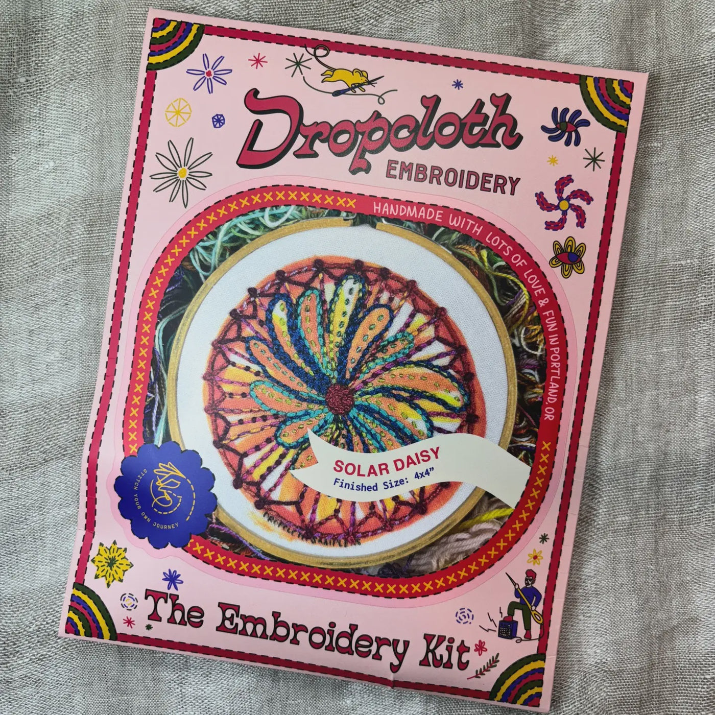 Solar Daisy Embroidery Kit