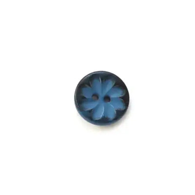 Plastic Groovy Flower Buttons (15mm)