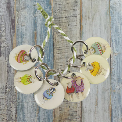 Sheep in Sweaters Stitch Markers (Knit and Crochet)