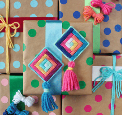 Diamond Needlepoint Ornament