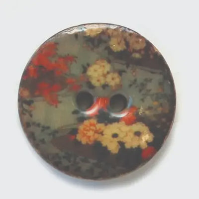 Coconut and Resin Fancy Florals (40mm)