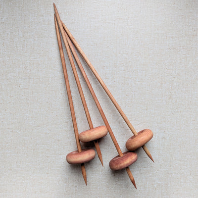 Support Spindle with Wood Whorl