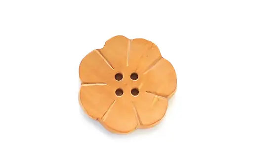 Wood Flower Buttons (36mm)