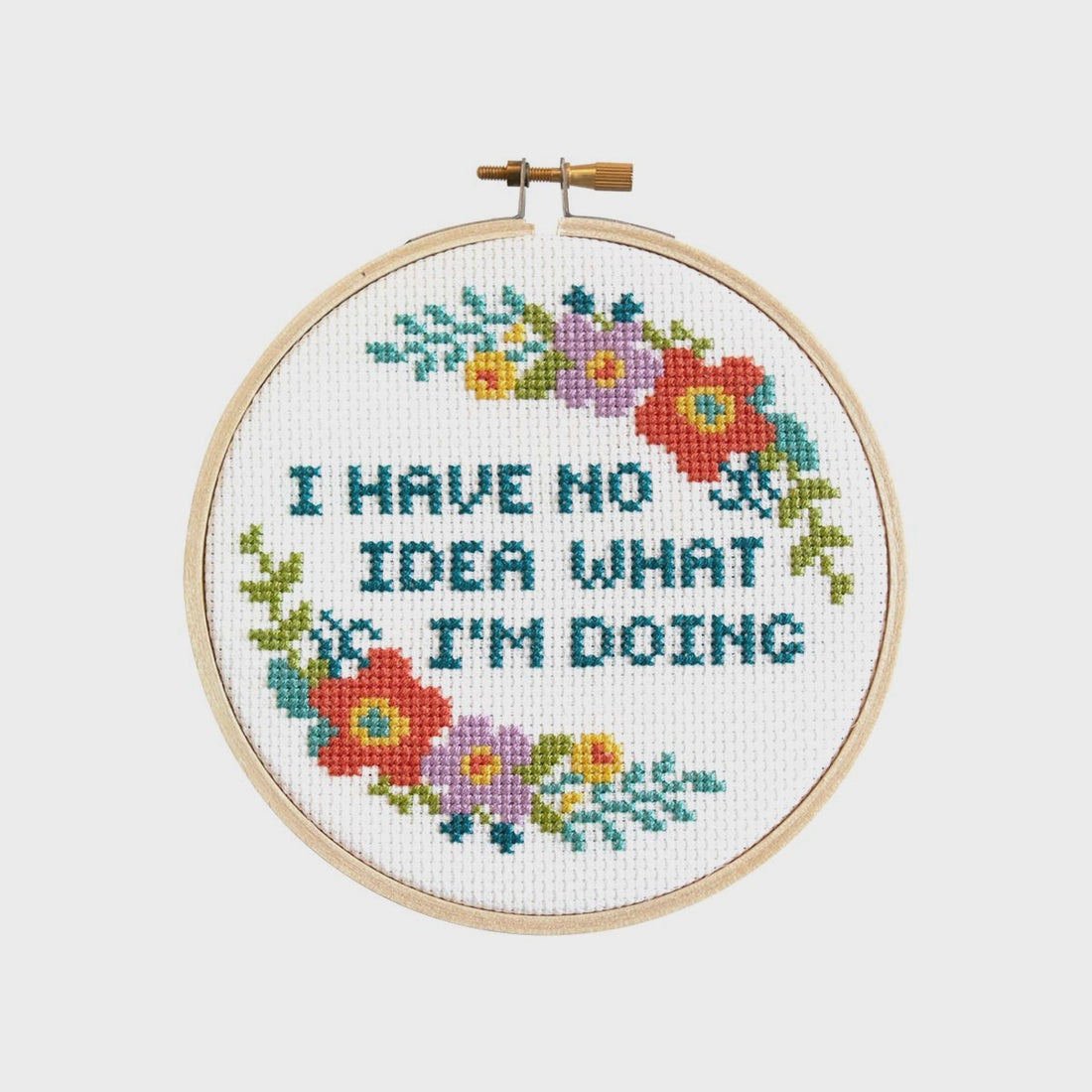 "I Have No Idea What I'm Doing" Counted Cross Stitch Kit