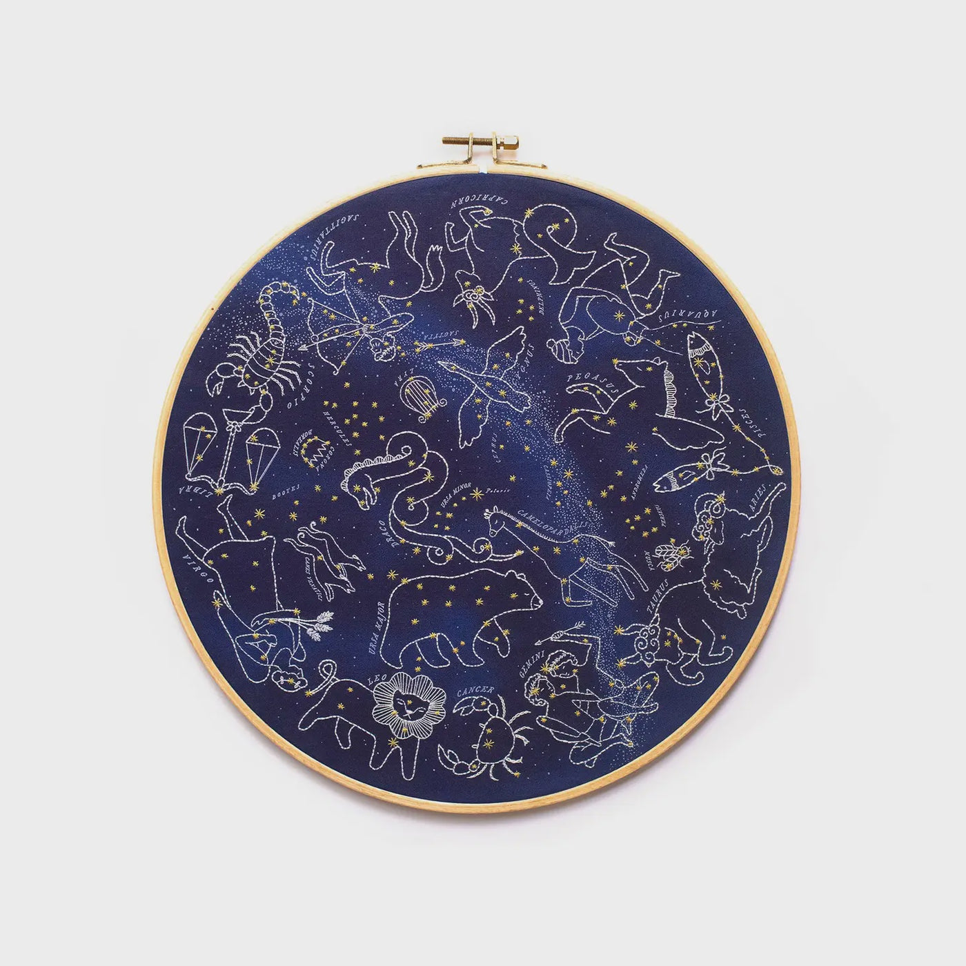 Star Map Embroidery Kit (11" hoop)