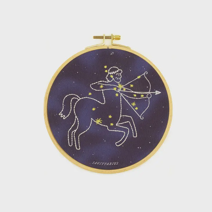 Sagittarius Embroidery Kit (6" hoop)