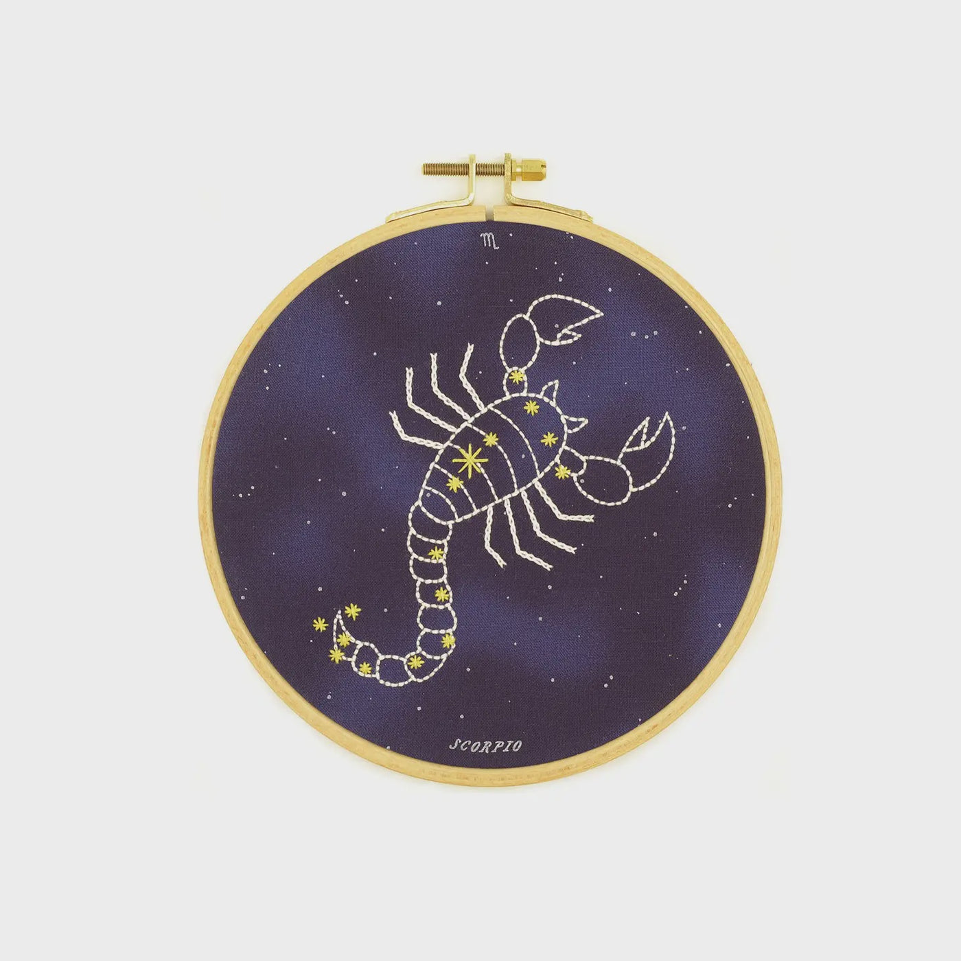 Scorpio Embroidery Kit (6" hoop)