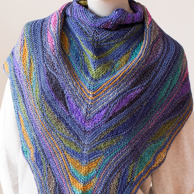 Butterfly Shawl Kit (3022 and Cosmic Purple Carrot)