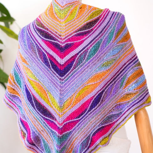 Butterfly Shawl Kit (3024 and Blueberry)