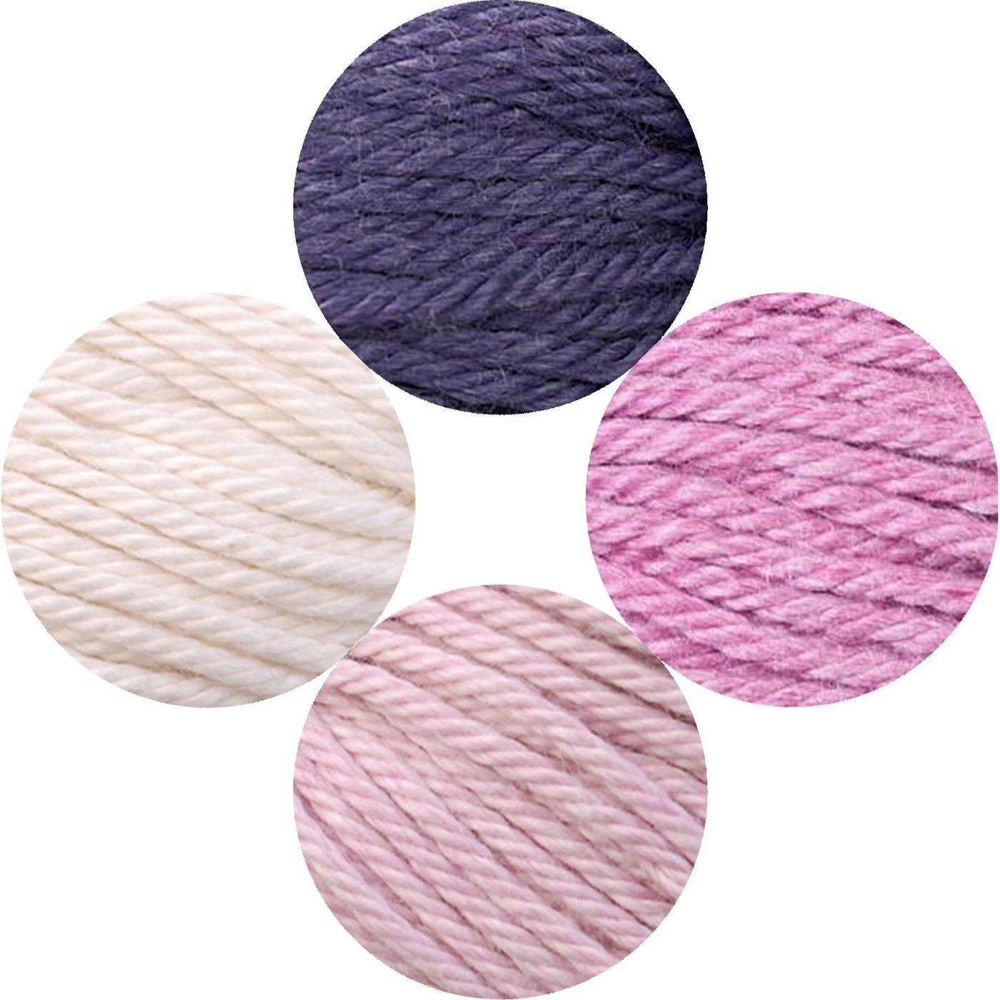Chevron Stripes Baby Blanket Kit (Violet 8487, Dahlia 8488, Alyssum 8411, Magnolia 8401)
