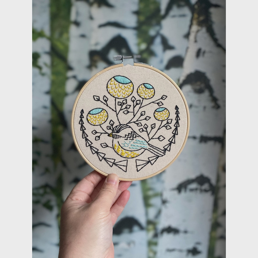 Chickadee Embroidery Kit