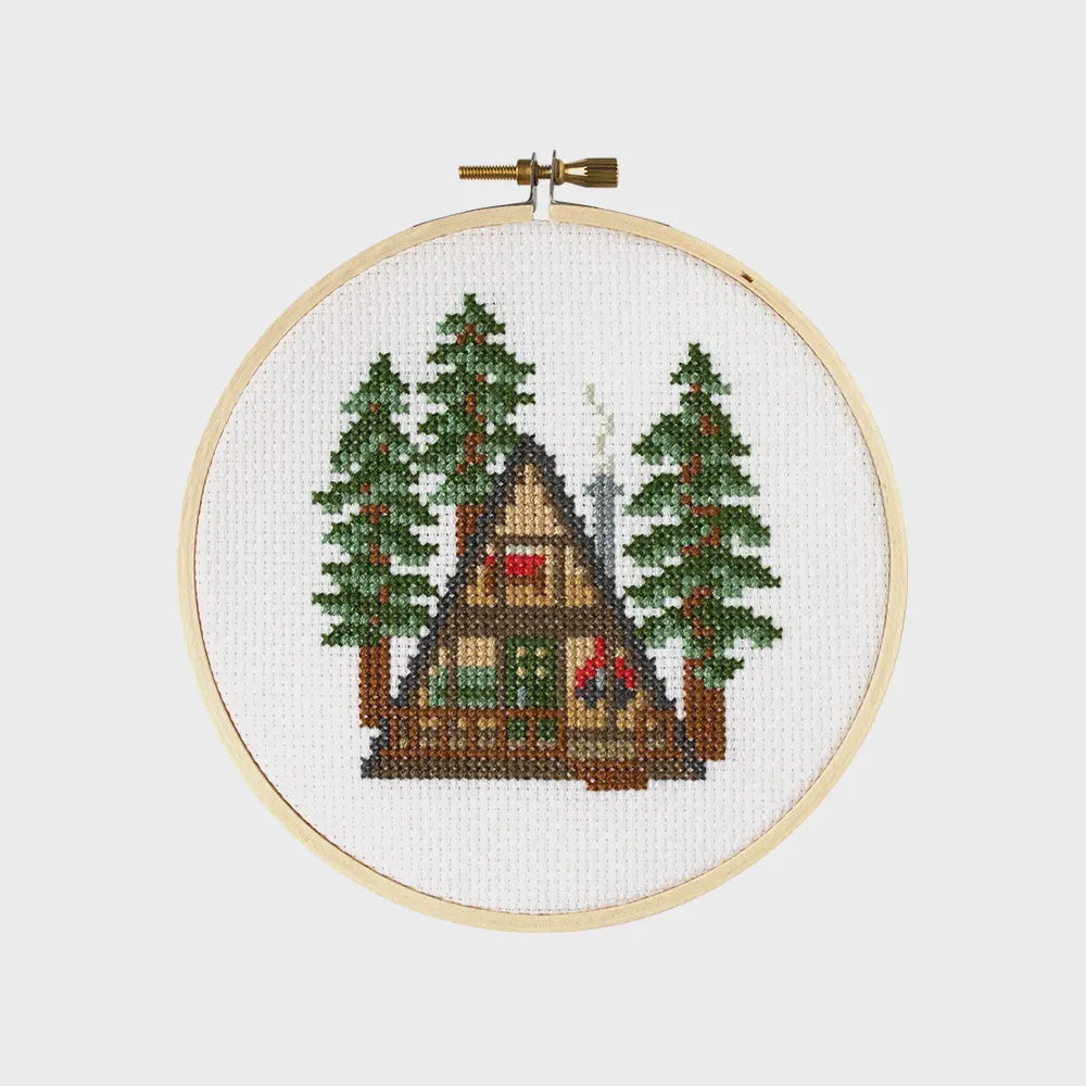A-Frame Counted Cross Stitch Kit