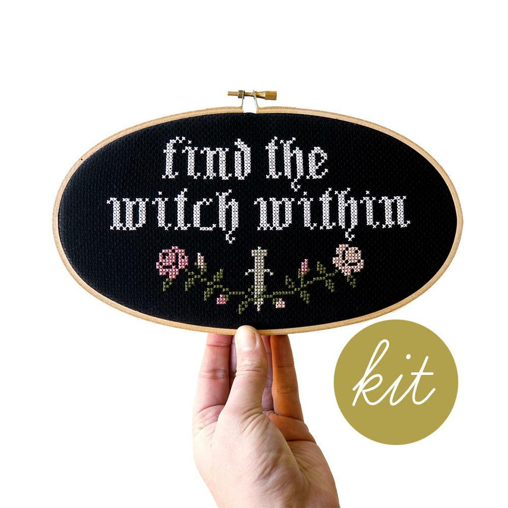 Find the Witch Within (Counted Cross Stitch)