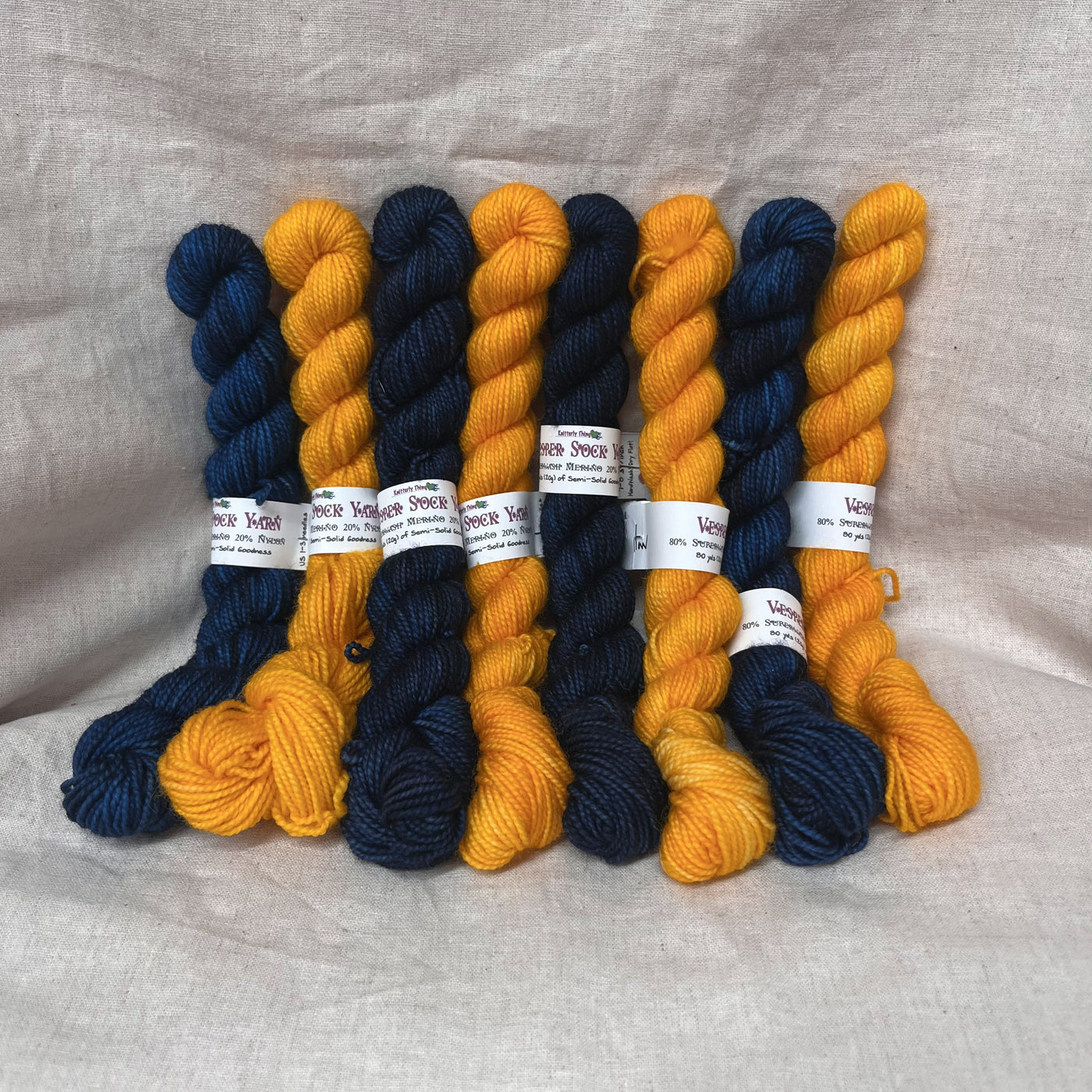 Knitterly Things Maize & Blue Minis