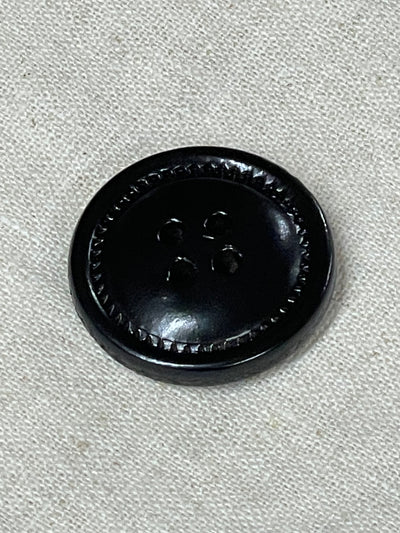 Stitched Leather Buttons (25mm)