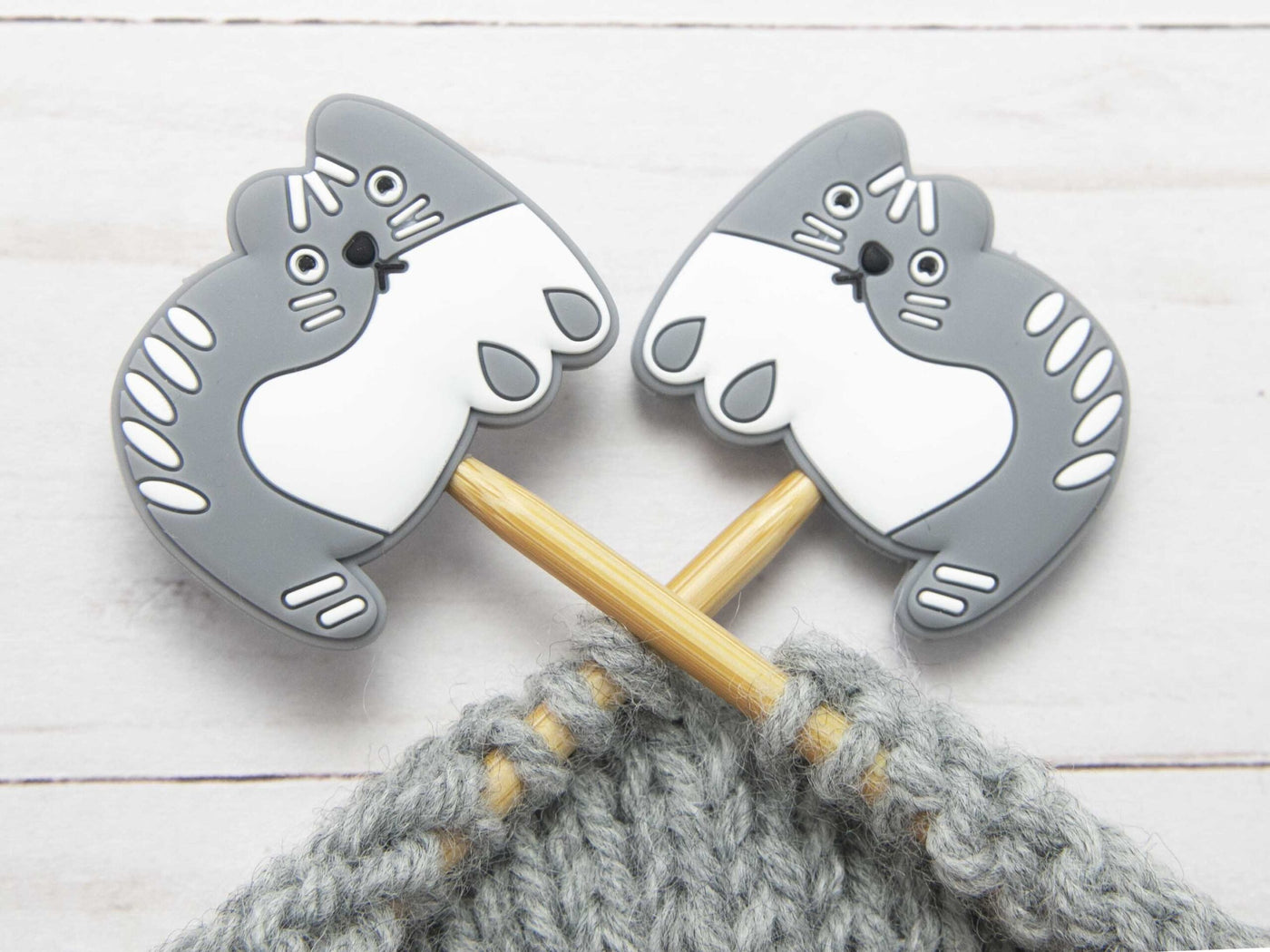 Grey Cat Stitch Stoppers