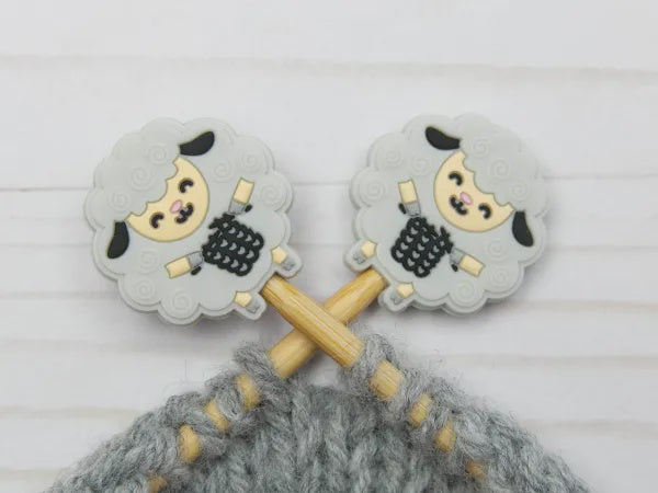 Grey Knitting Sheep Stitch Stoppers