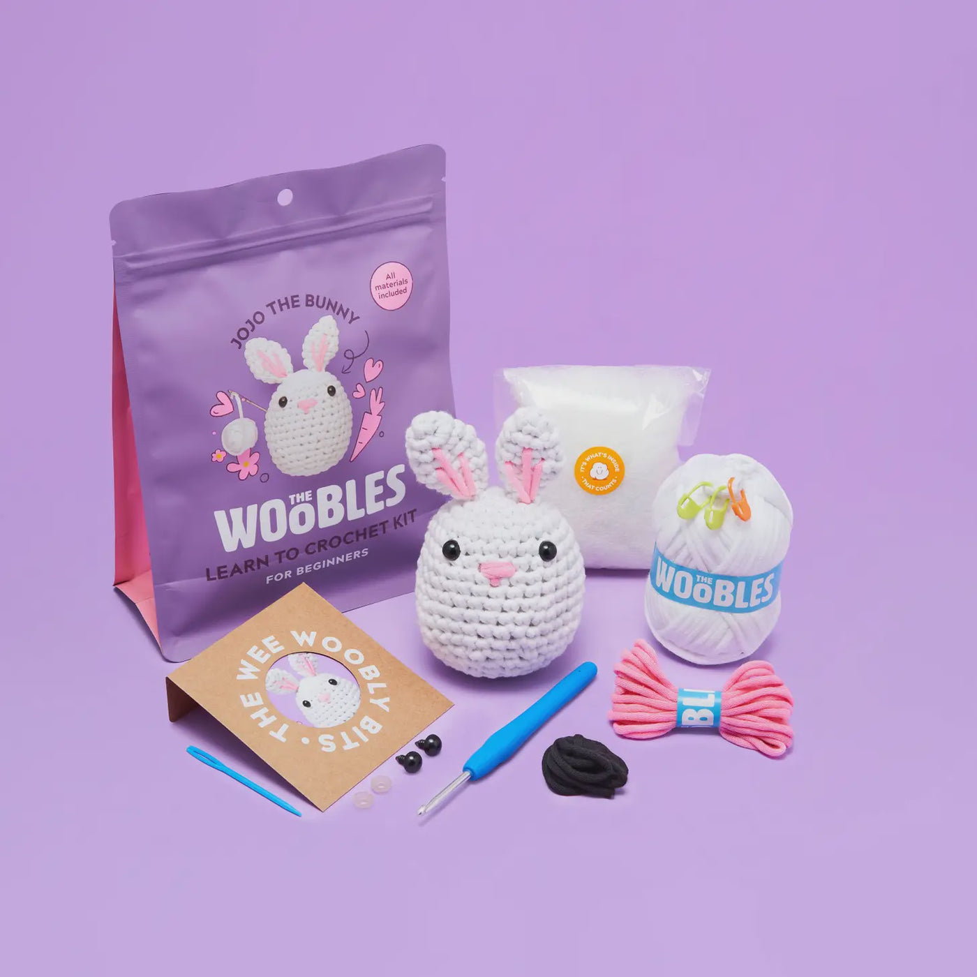 Woobles: Jojo the Bunny Beginning Crochet Kit