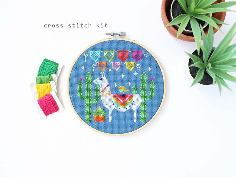 Fiesta Llama Kit (Counted Cross Stitch)