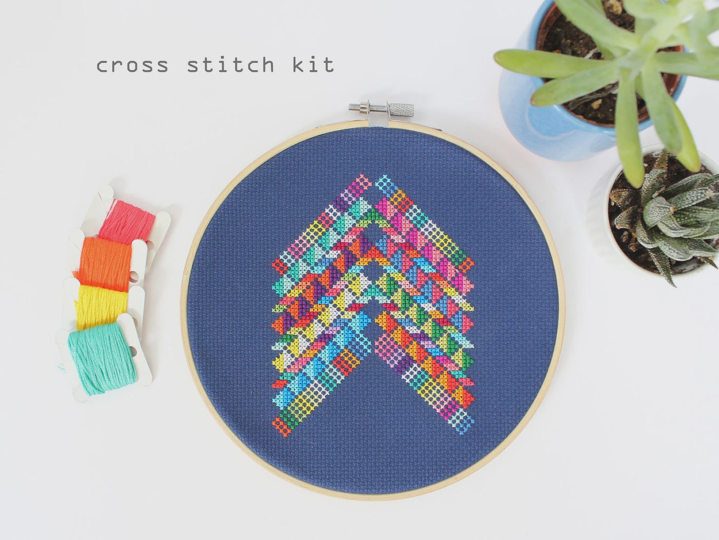 Mexican Abstract Kit (Counted Cross Stitch)