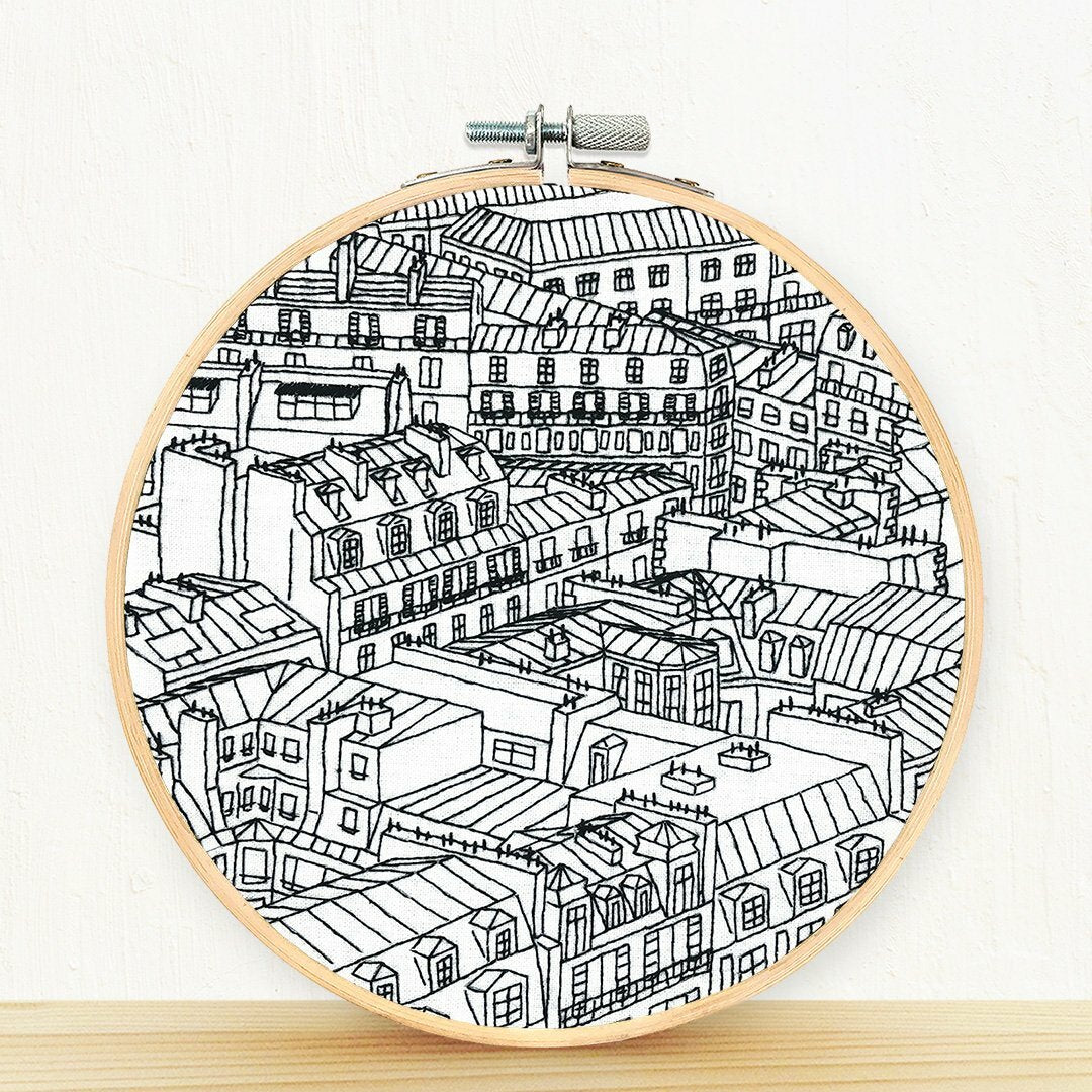 Rooftops of Paris Embroidery Kit
