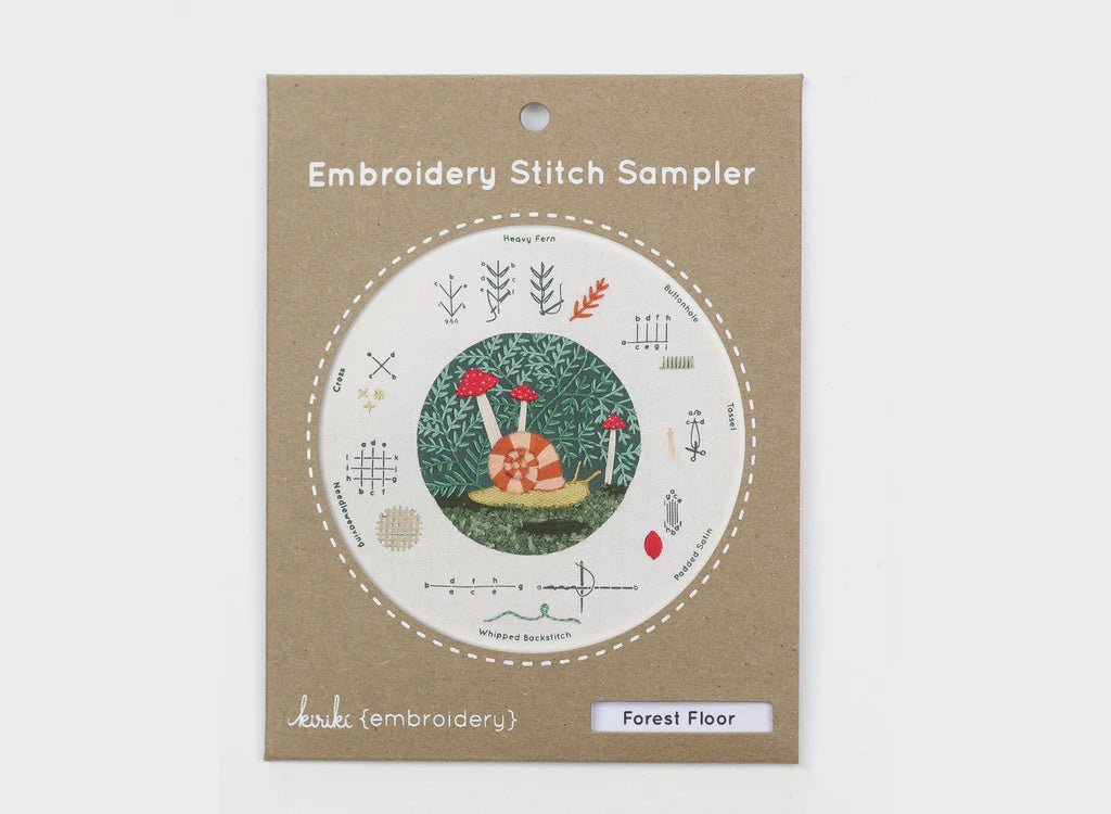 Forest Floor: Embroidery Stitch Sampler