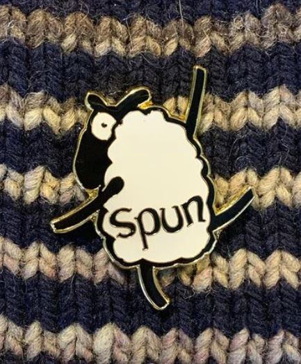 Spun Sheep Enamel Pin
