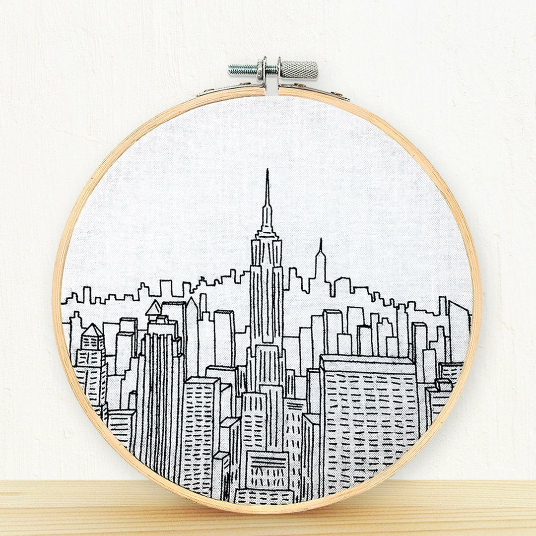 Top of the Rock, NYC, Embroidery Kit