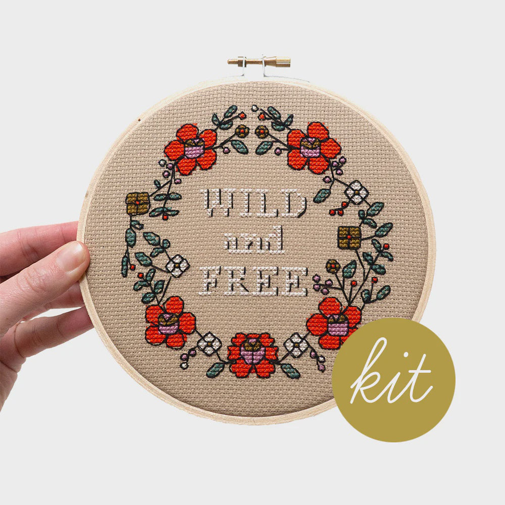 Wild and Free Kit (Counted Cross Stitch)