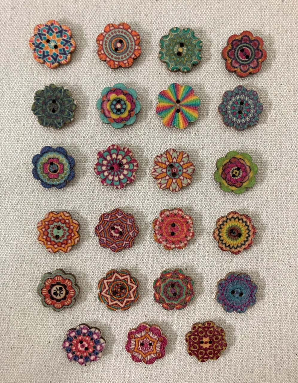 Zinnia Buttons (5/8" / 15mm)