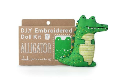 Alligator DIY Embroidered Doll Kit (Level 2)