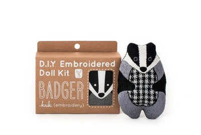 Badger DIY Embroidered Doll Kit (Level 3)