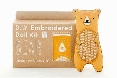 Bear DIY Embroidered Doll Kit (Level 2)