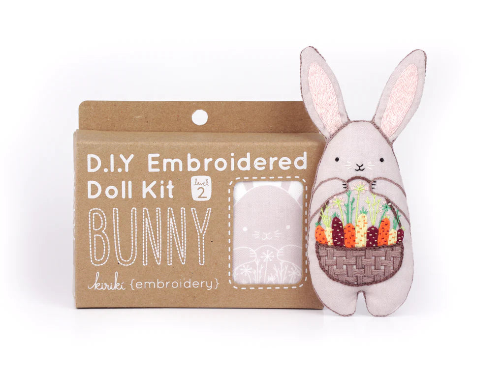 Bunny DIY Embroidered Doll Kit (Level 2)