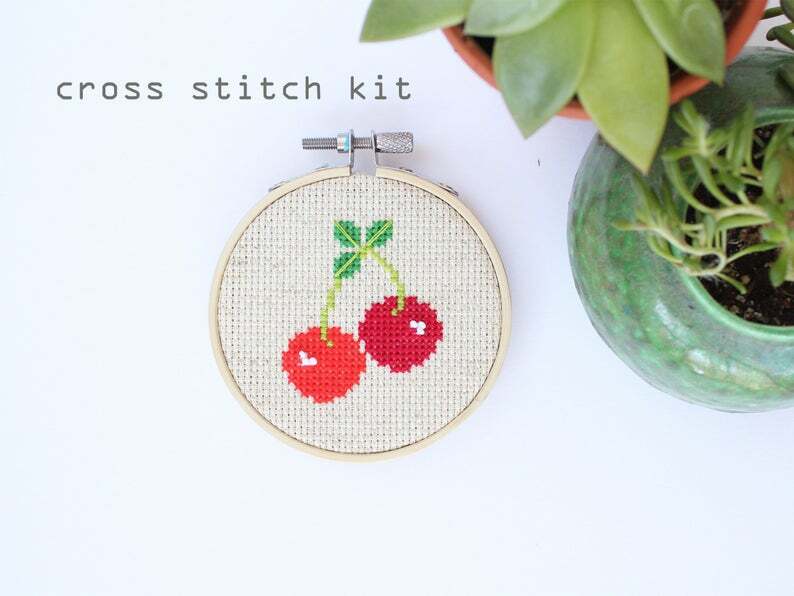 Cherries Kit (Counted Cross Stitch)
