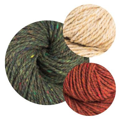 First Colorwork Cowl Kit (Earthy: Birdbook, Bale, Wool Socks)