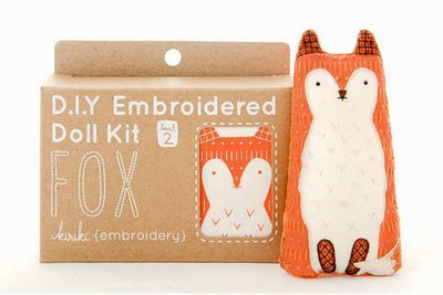 Fox DIY Embroidered Doll Kit (Level 2)