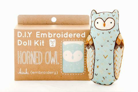 Horned Owl DIY Embroidered Doll Kit (Level 2)