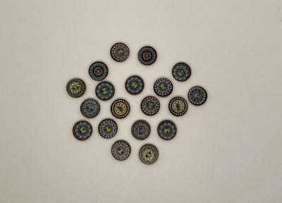 Indigo Buttons (3/4")