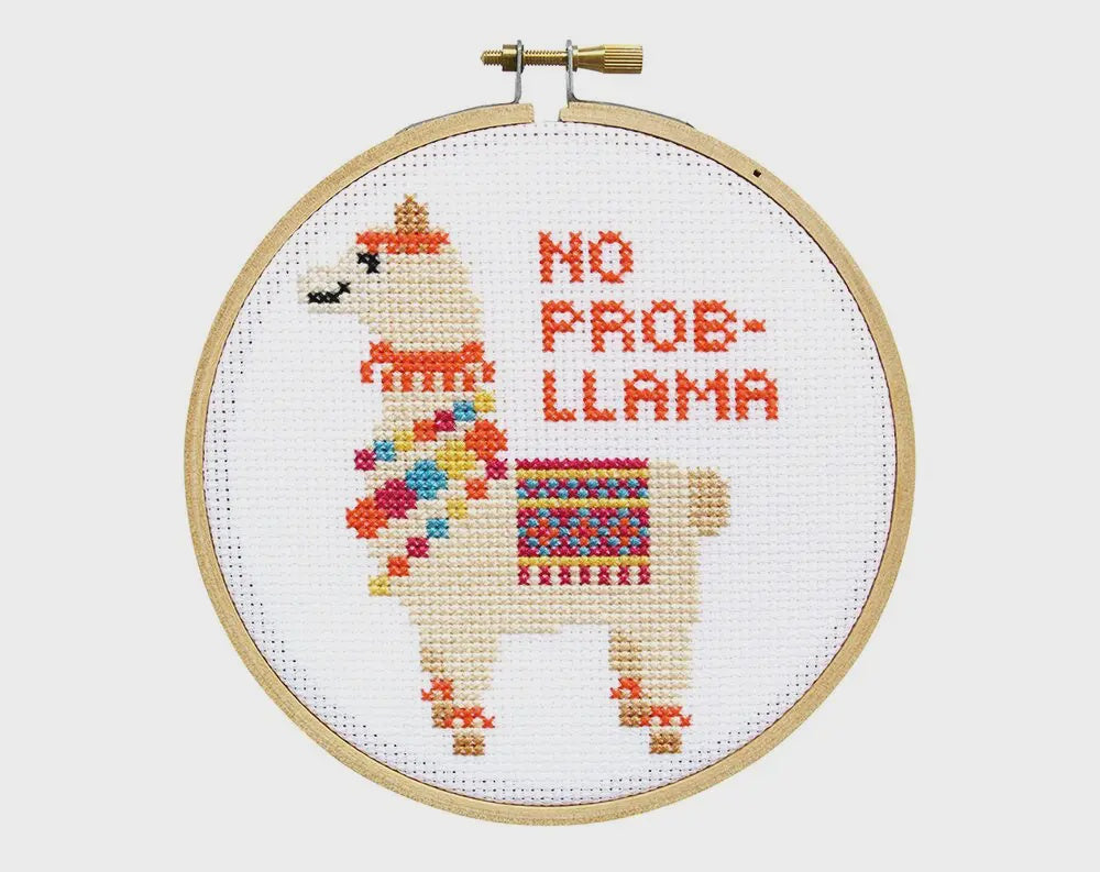 No Prob-Llama Counted Cross Stitch Kit