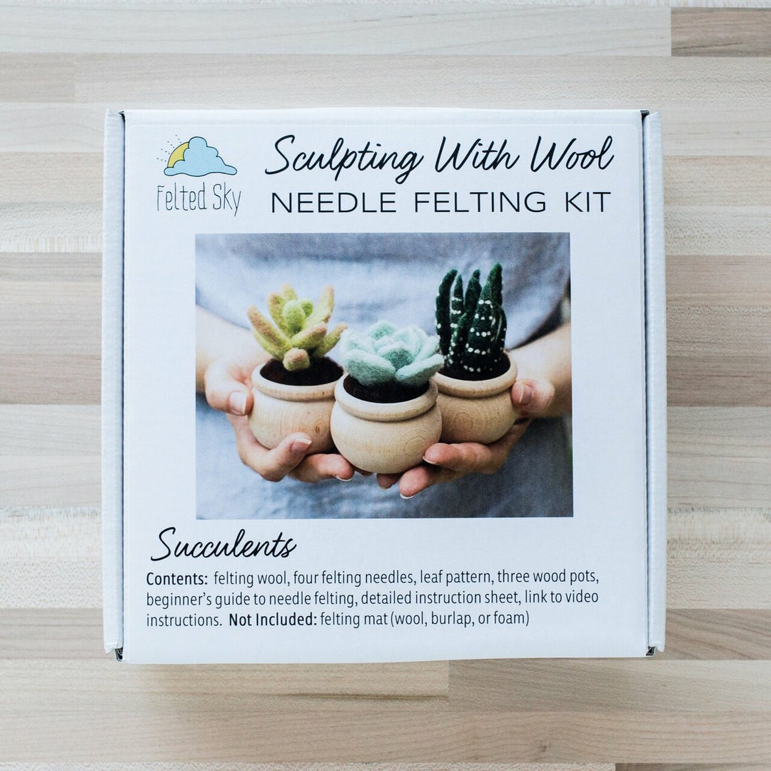 needle felting succulents Succulents Needle Felting Kit – Spun