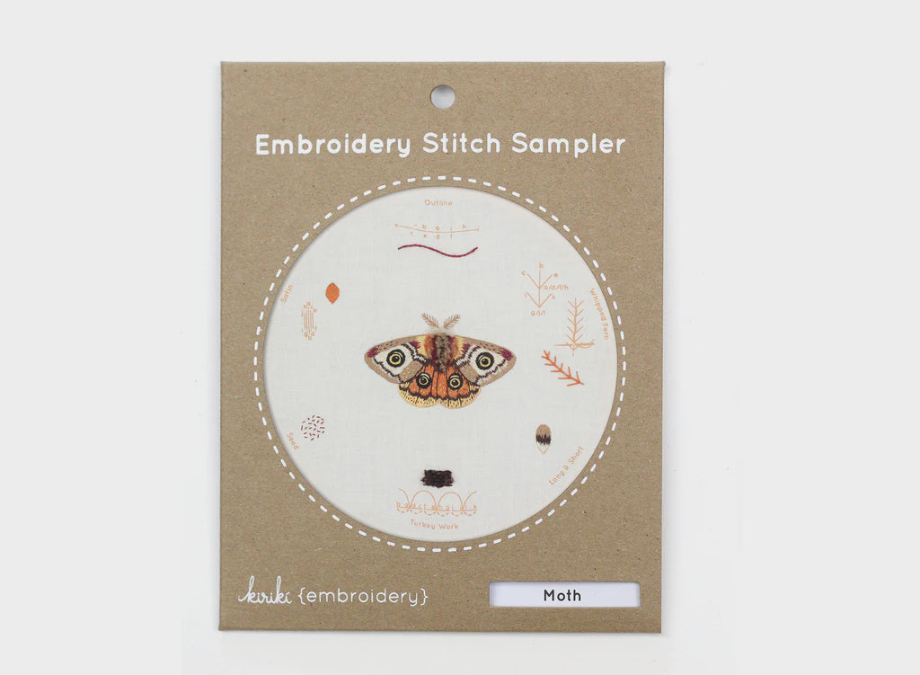 Moth: Embroidery Stitch Sampler