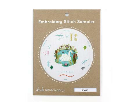 Swan: Embroidery Stitch Sampler