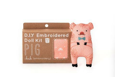 Pig DIY Embroidered Doll Kit (Level 1)