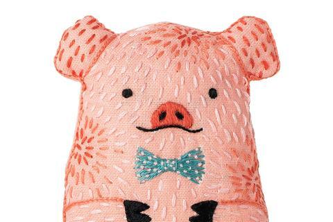 Pig DIY Embroidered Doll Kit (Level 1)